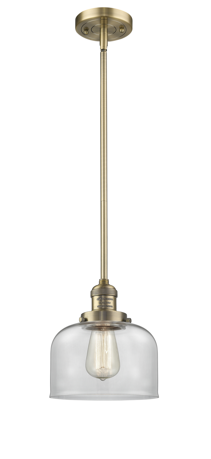 LED Mini Pendant by Innovations - Franklin Restoration Collection, Brushed Brass Finish - 201S-BB-G72-LED