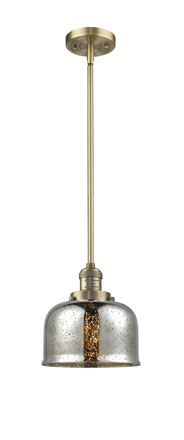 LED Mini Pendant by Innovations - Franklin Restoration Collection, Brushed Brass Finish - 201S-BB-G78-LED