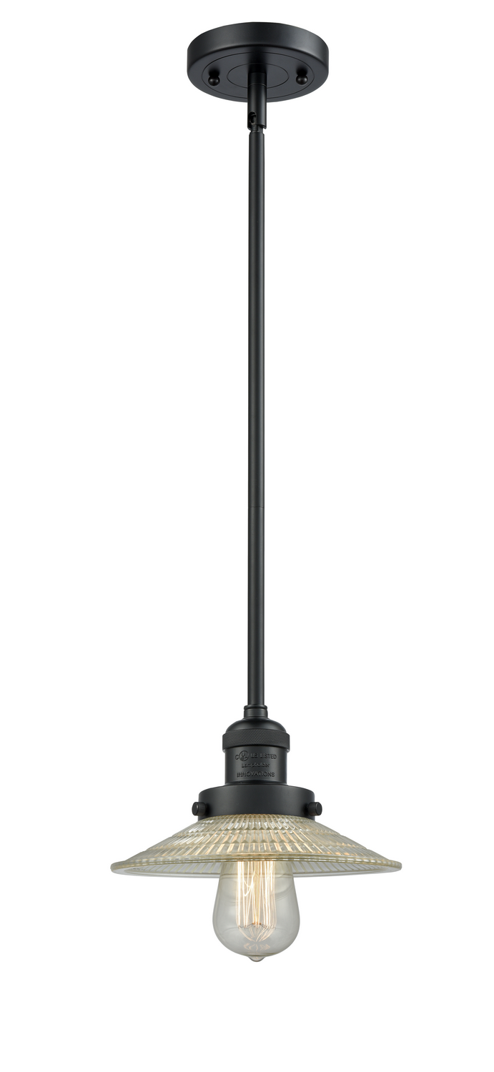 One Light Mini Pendant by Innovations - Franklin Restoration Collection, Matte Black Finish - 201S-BK-G2