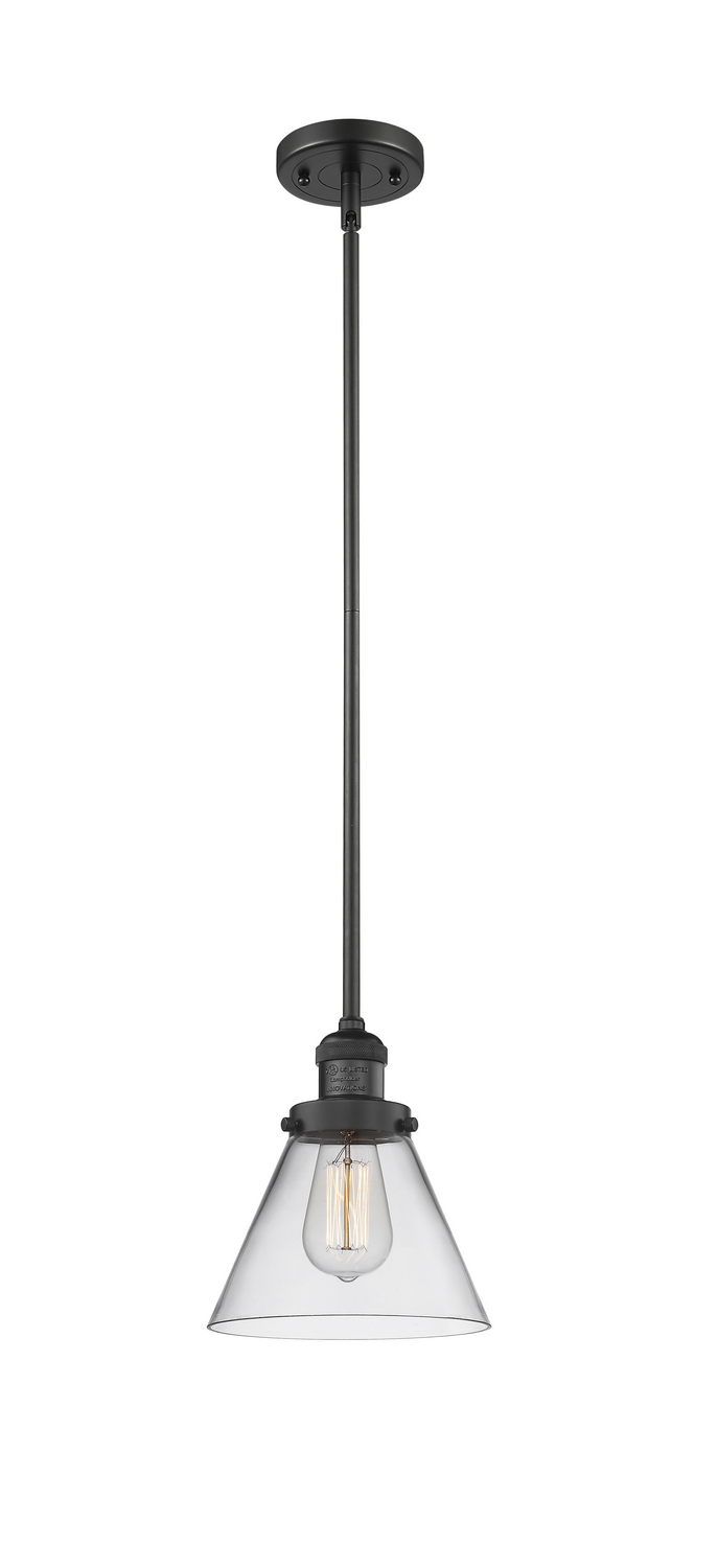 LED Mini Pendant by Innovations - Franklin Restoration Collection, Matte Black Finish - 201S-BK-G42-LED