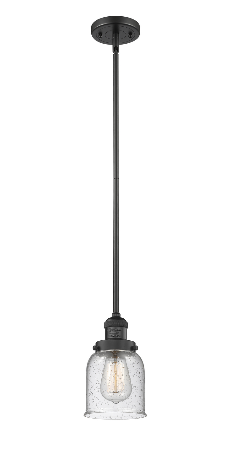 LED Mini Pendant by Innovations - Franklin Restoration Collection, Matte Black Finish - 201S-BK-G54-LED