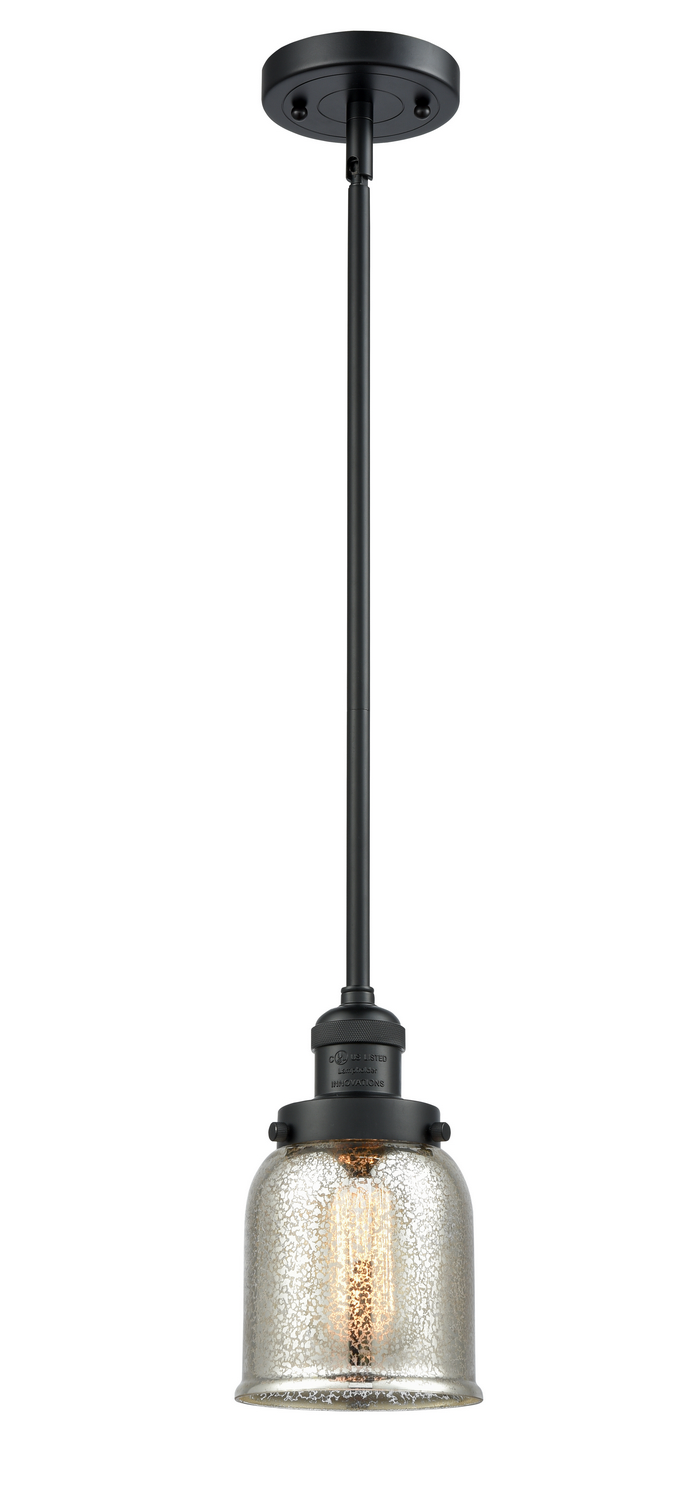 One Light Mini Pendant by Innovations - Franklin Restoration Collection, Matte Black Finish - 201S-BK-G58