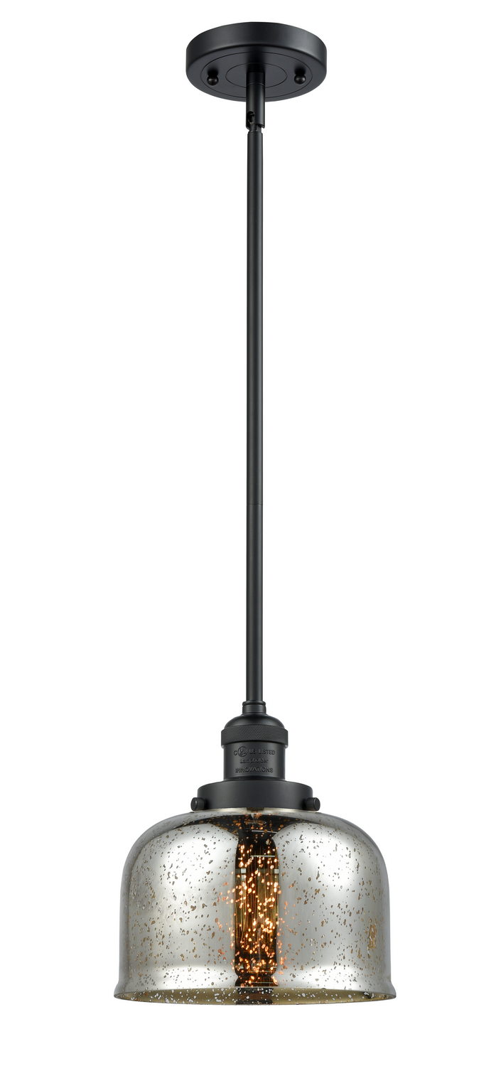 LED Mini Pendant by Innovations - Franklin Restoration Collection, Matte Black Finish - 201S-BK-G78-LED