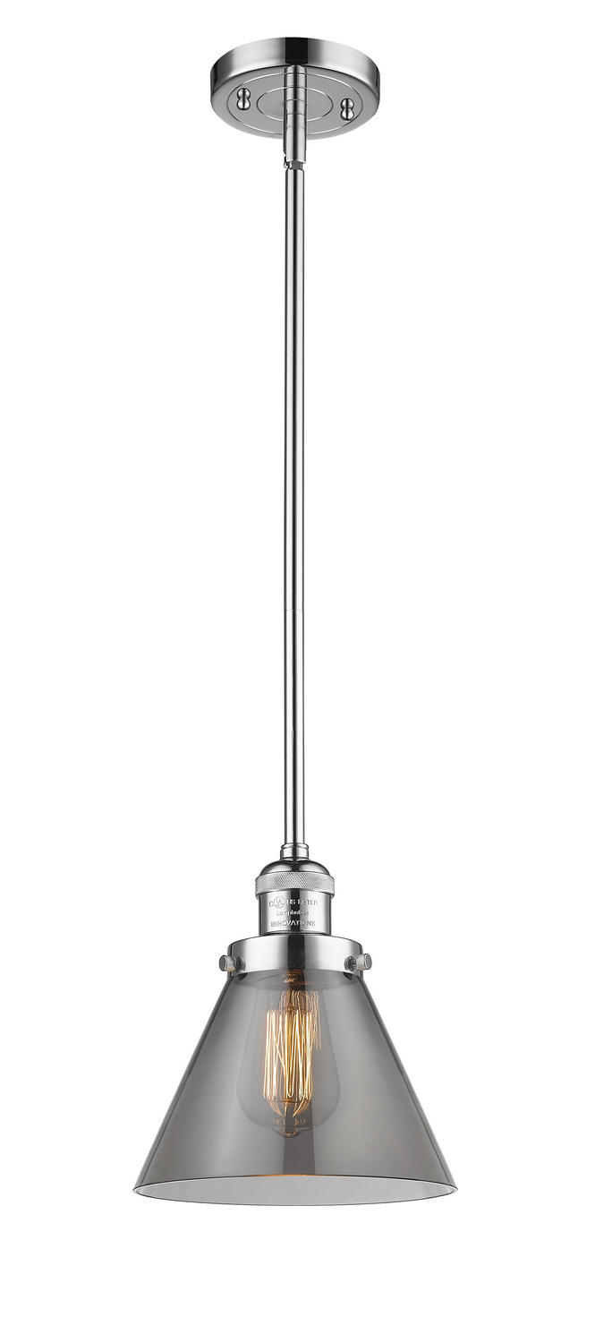 LED Mini Pendant by Innovations - Franklin Restoration Collection, Polished Chrome Finish - 201S-PC-G43-LED