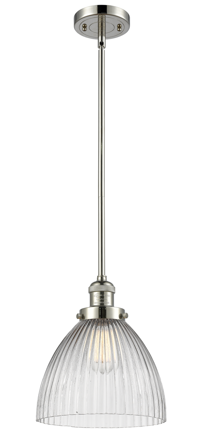 One Light Mini Pendant by Innovations - Franklin Restoration Collection, Polished Nickel Finish - 201S-PN-G222