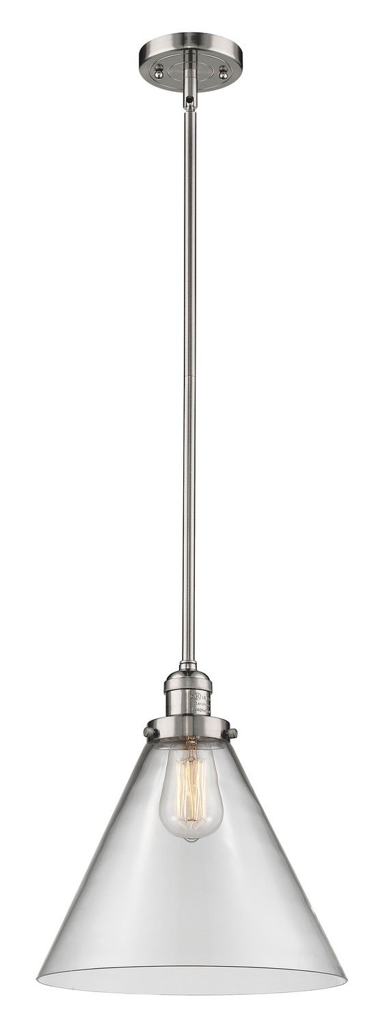 LED Mini Pendant by Innovations - Franklin Restoration Collection, Polished Nickel Finish - 201S-PN-G42-L-LED