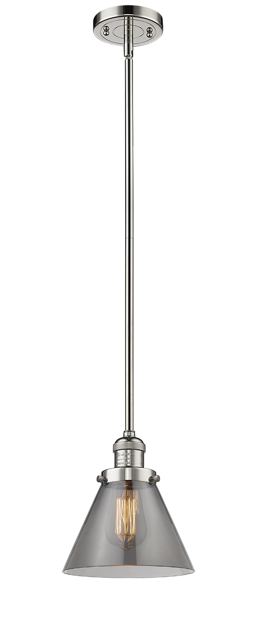 LED Mini Pendant by Innovations - Franklin Restoration Collection, Polished Nickel Finish - 201S-PN-G43-LED
