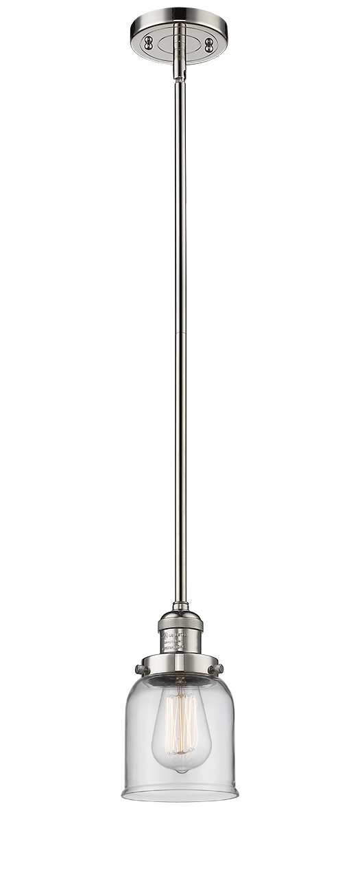 LED Mini Pendant by Innovations - Franklin Restoration Collection, Polished Nickel Finish - 201S-PN-G52-LED