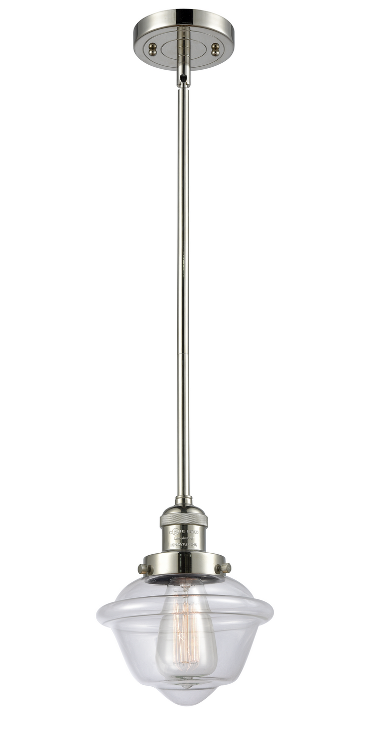 One Light Mini Pendant by Innovations - Franklin Restoration Collection, Polished Nickel Finish - 201S-PN-G532