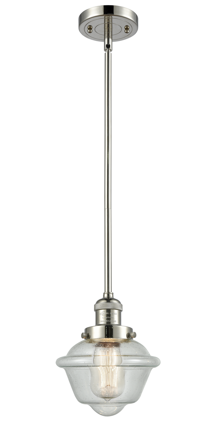One Light Mini Pendant by Innovations - Franklin Restoration Collection, Polished Nickel Finish - 201S-PN-G534