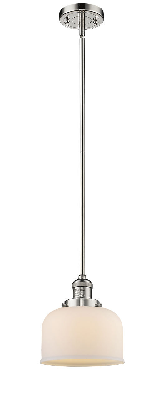LED Mini Pendant by Innovations - Franklin Restoration Collection, Polished Nickel Finish - 201S-PN-G71-LED