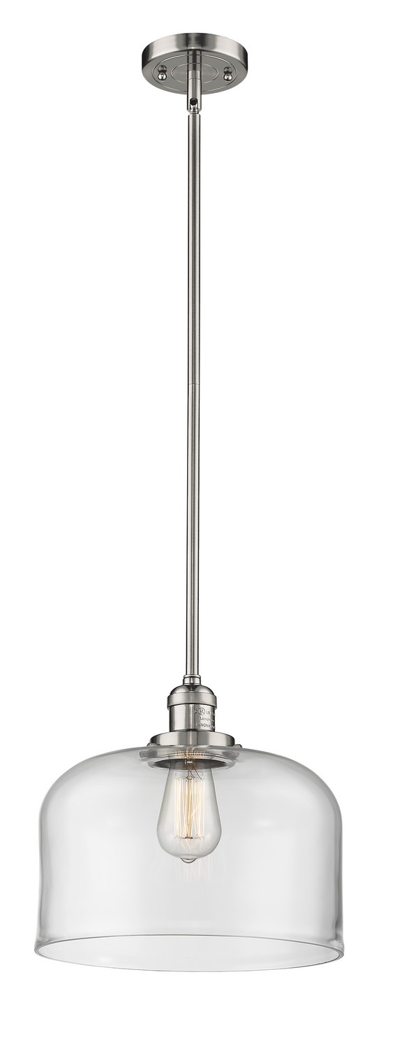 One Light Mini Pendant by Innovations - Franklin Restoration Collection, Polished Nickel Finish - 201S-PN-G72-L
