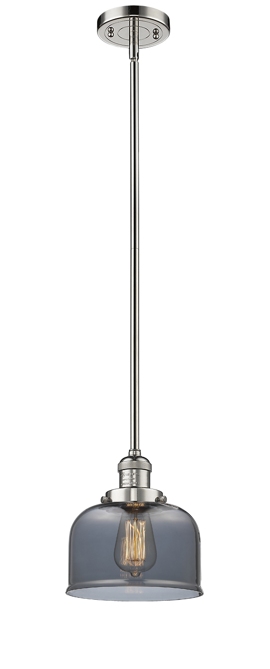 LED Mini Pendant by Innovations - Franklin Restoration Collection, Polished Nickel Finish - 201S-PN-G73-LED