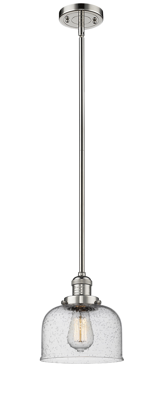 LED Mini Pendant by Innovations - Franklin Restoration Collection, Polished Nickel Finish - 201S-PN-G74-LED