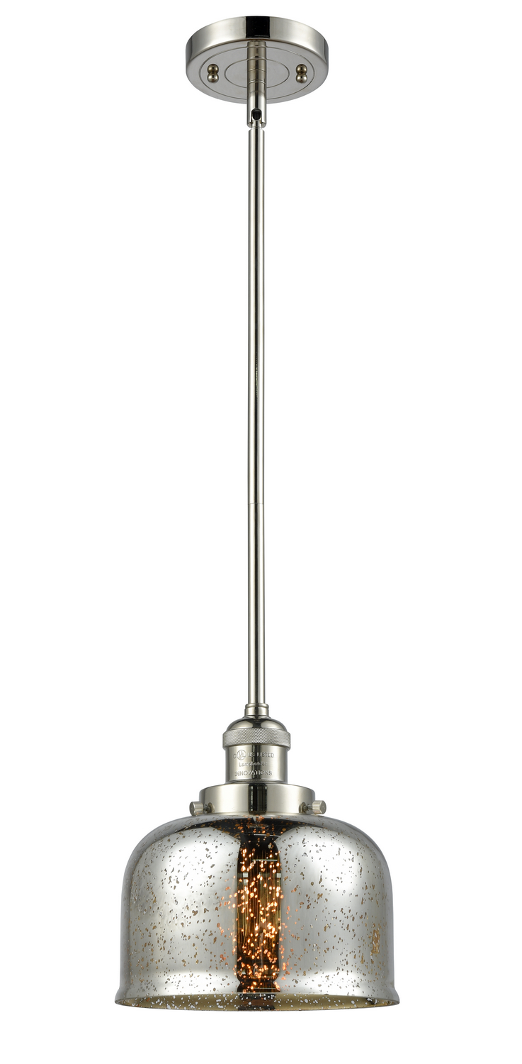 One Light Mini Pendant by Innovations - Franklin Restoration Collection, Polished Nickel Finish - 201S-PN-G78