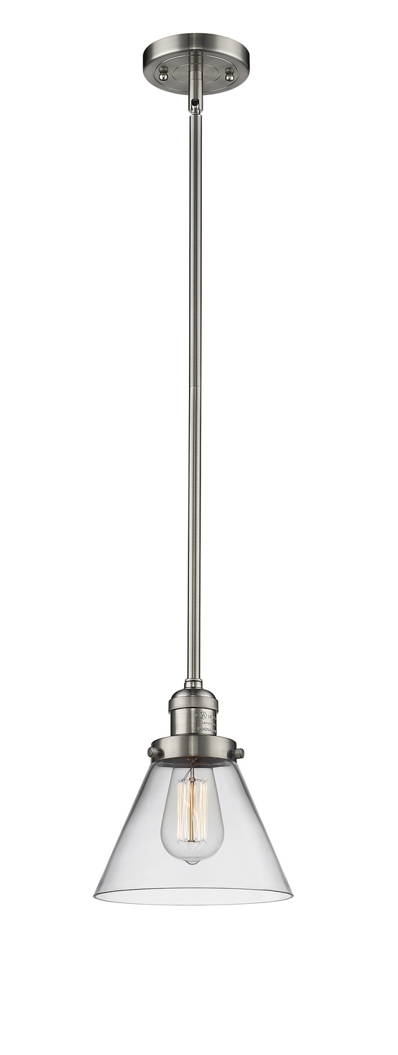 LED Mini Pendant by Innovations - Franklin Restoration Collection, Brushed Satin Nickel Finish - 201S-SN-G42-LED