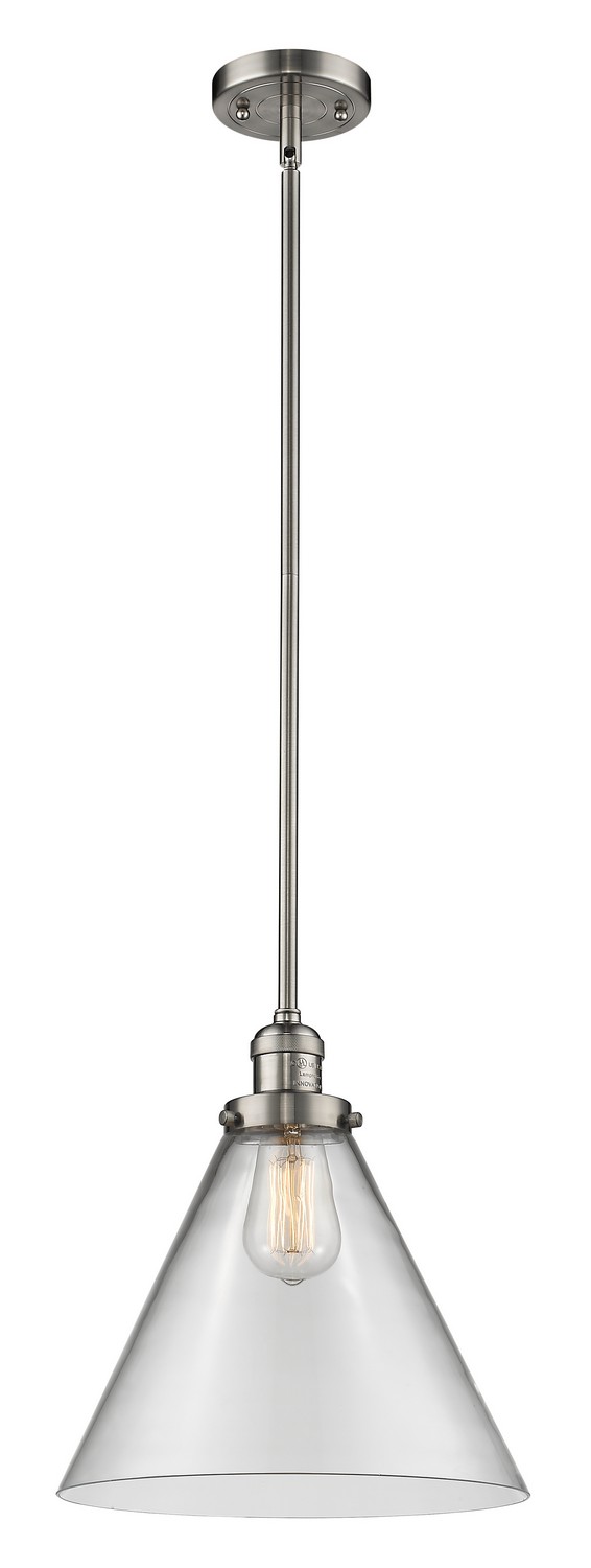 LED Mini Pendant by Innovations - Franklin Restoration Collection, Brushed Satin Nickel Finish - 201S-SN-G42-L-LED