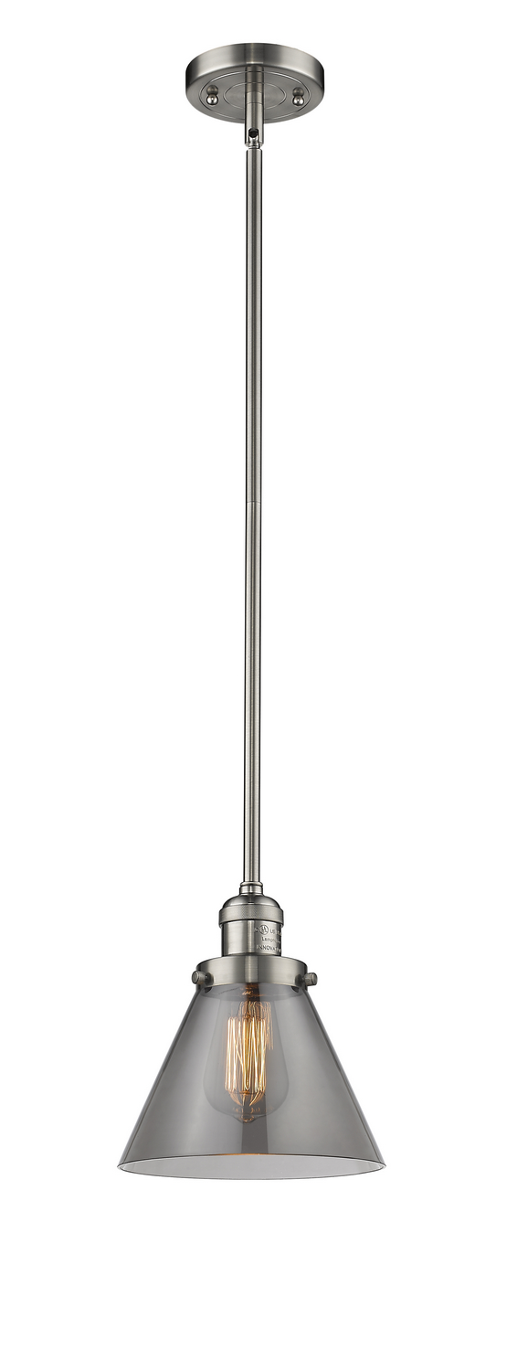 LED Mini Pendant by Innovations - Franklin Restoration Collection, Brushed Satin Nickel Finish - 201S-SN-G43-LED