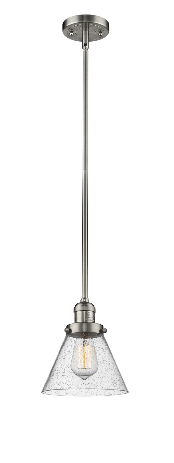 LED Mini Pendant by Innovations - Franklin Restoration Collection, Brushed Satin Nickel Finish - 201S-SN-G44-LED