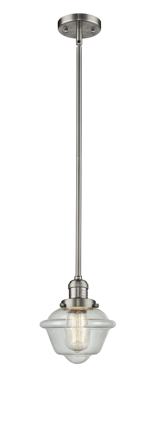 One Light Mini Pendant by Innovations - Franklin Restoration Collection, Brushed Satin Nickel Finish - 201S-SN-G534