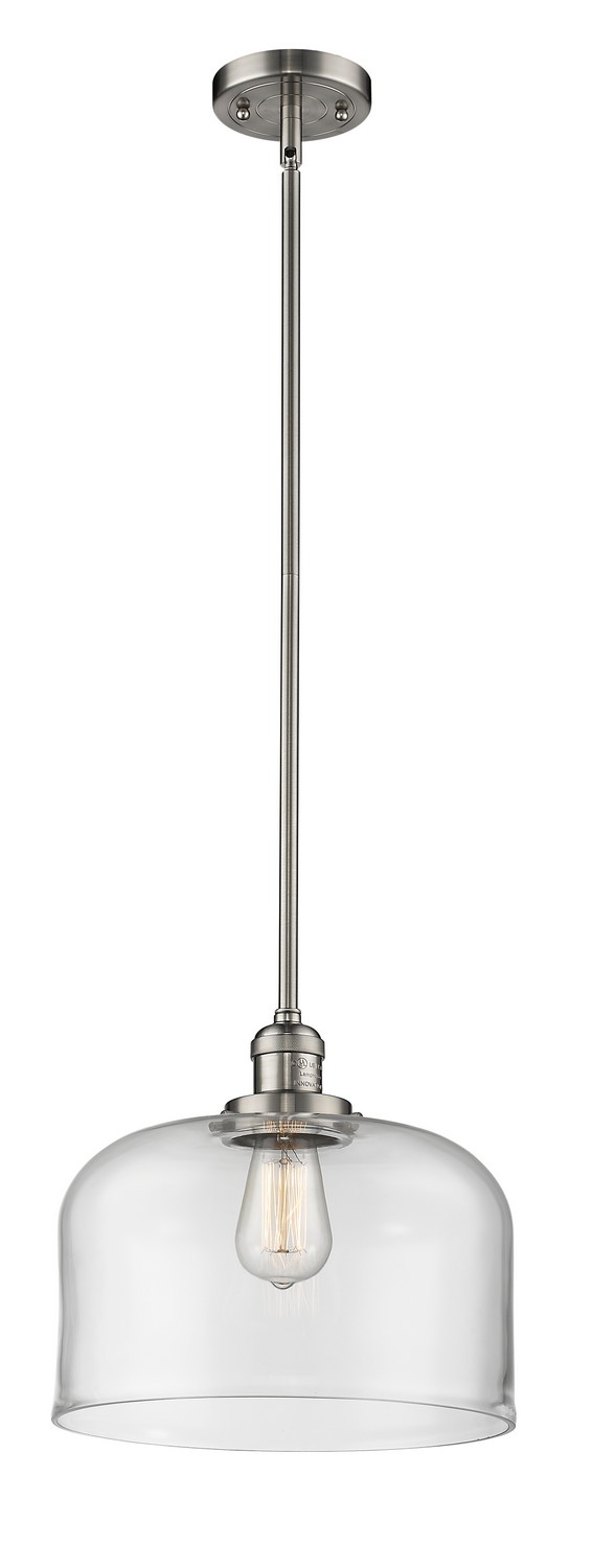LED Mini Pendant by Innovations - Franklin Restoration Collection, Brushed Satin Nickel Finish - 201S-SN-G72-L-LED