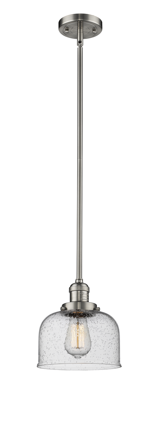 LED Mini Pendant by Innovations - Franklin Restoration Collection, Brushed Satin Nickel Finish - 201S-SN-G74-LED