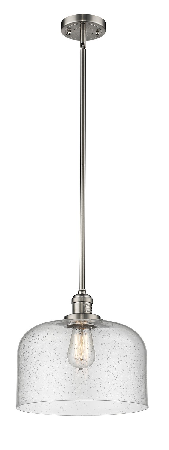 LED Mini Pendant by Innovations - Franklin Restoration Collection, Brushed Satin Nickel Finish - 201S-SN-G74-L-LED