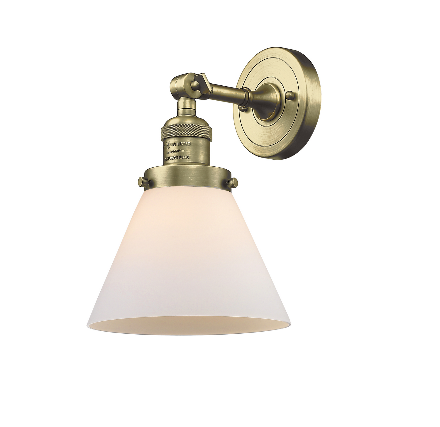LED Wall Sconce by Innovations - Franklin Restoration Collection, Antique Brass Finish - 203-AB-G41-LED