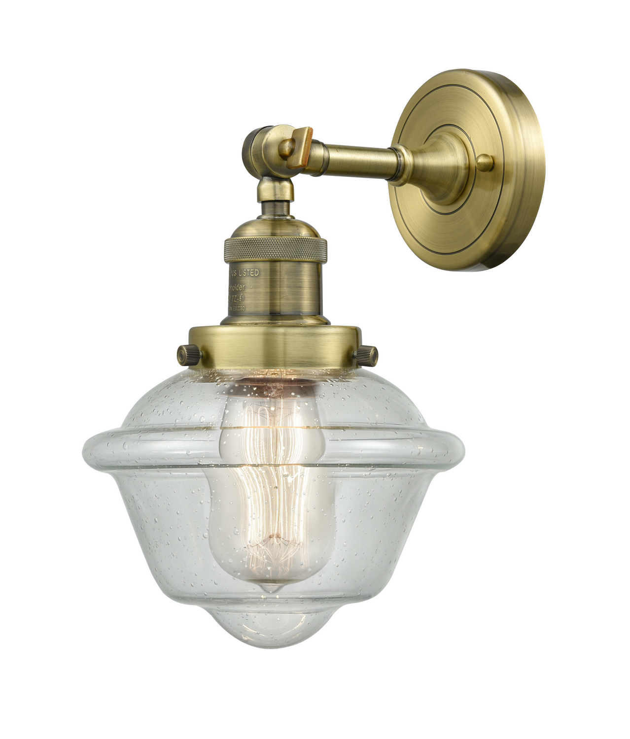 LED Wall Sconce by Innovations - Franklin Restoration Collection, Antique Brass Finish - 203-AB-G534-LED