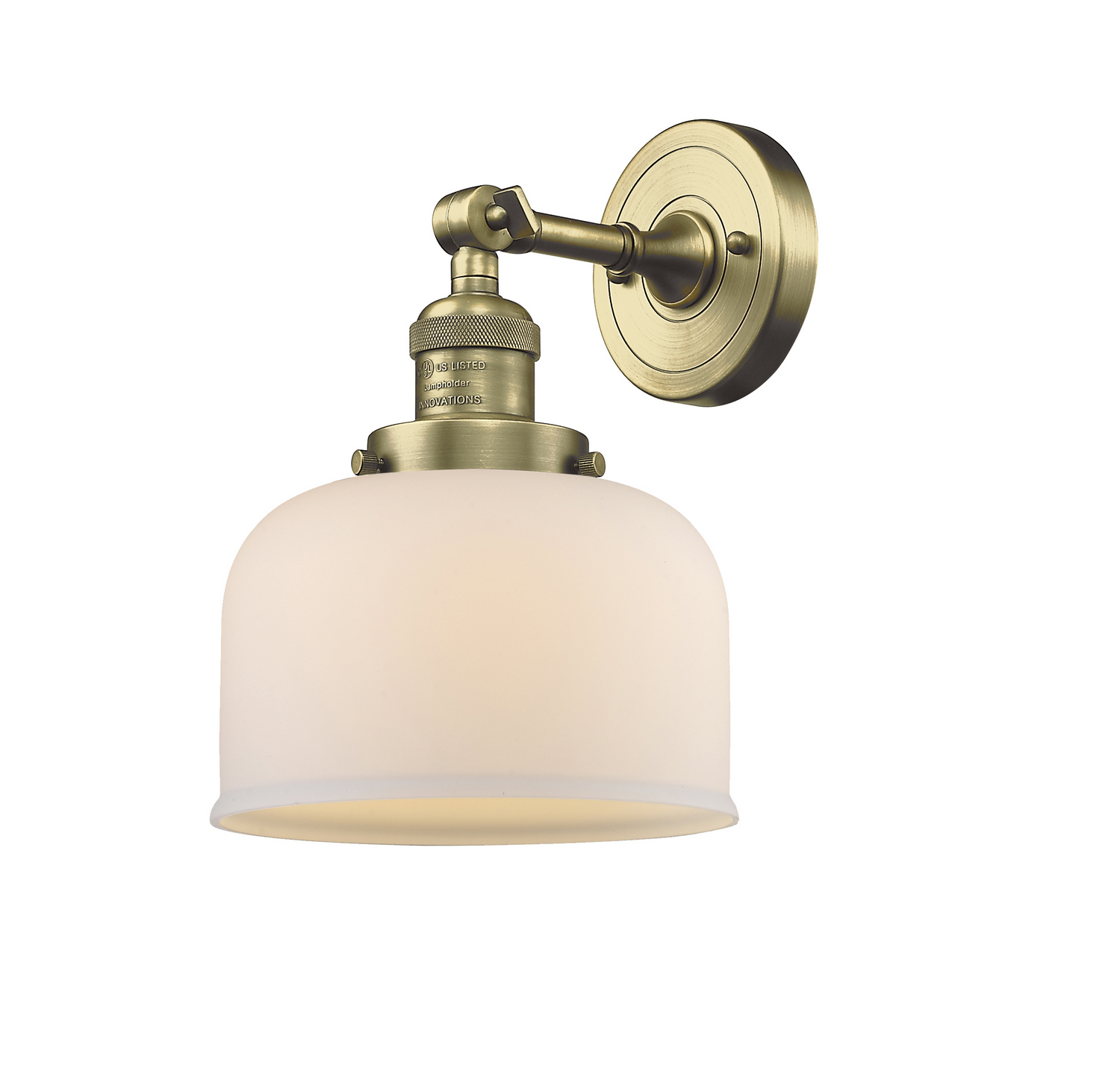 LED Wall Sconce by Innovations - Franklin Restoration Collection, Antique Brass Finish - 203-AB-G71-LED
