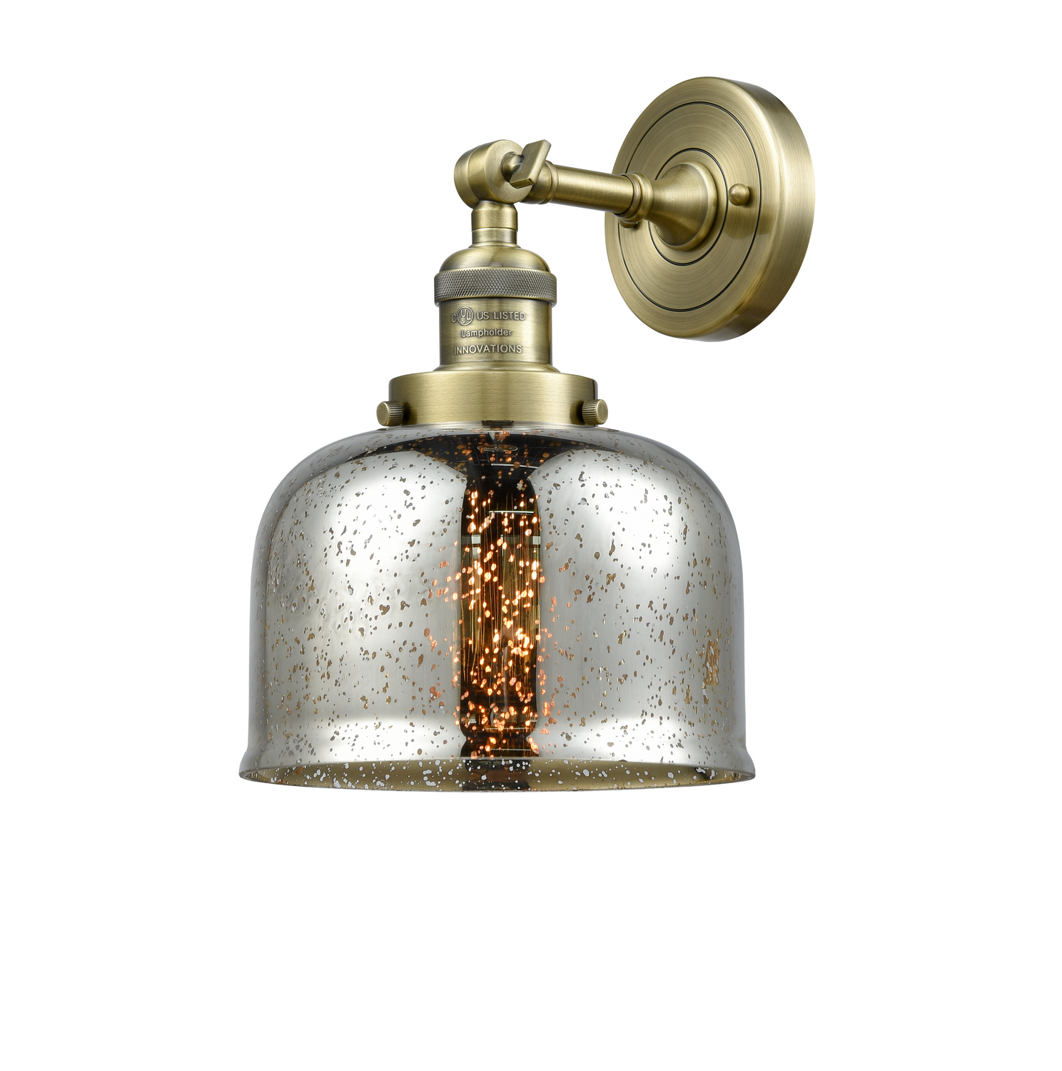 LED Wall Sconce by Innovations - Franklin Restoration Collection, Antique Brass Finish - 203-AB-G78-LED