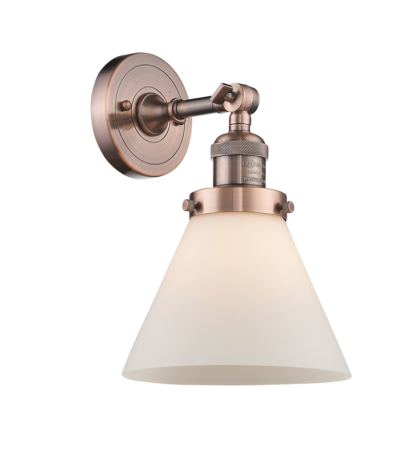 LED Wall Sconce by Innovations - Franklin Restoration Collection, Antique Copper Finish - 203-AC-G41-LED