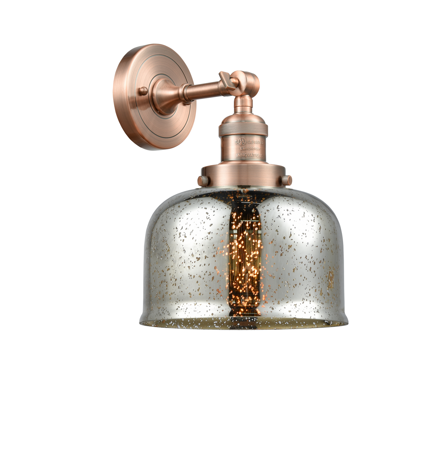 One Light Wall Sconce by Innovations - Franklin Restoration Collection, Antique Copper Finish - 203-AC-G78