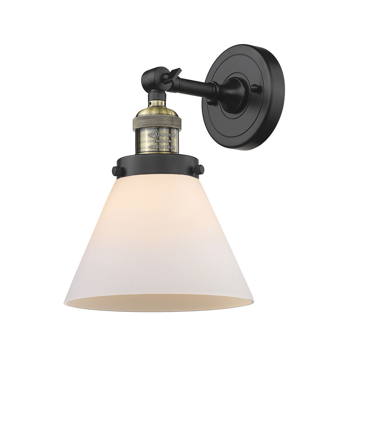 LED Wall Sconce by Innovations - Franklin Restoration Collection, Black Antique Brass Finish - 203-BAB-G41-LED