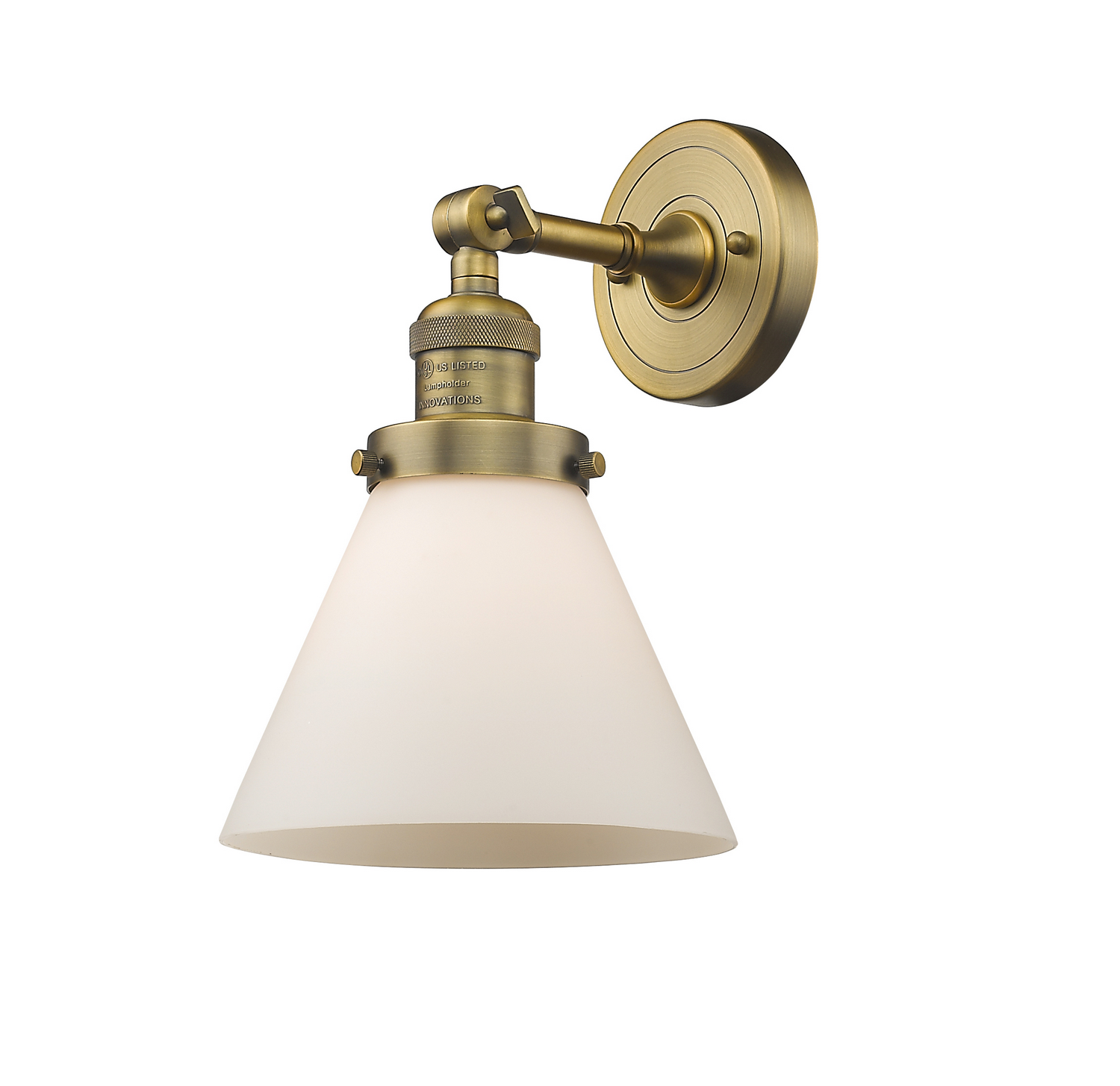 LED Wall Sconce by Innovations - Franklin Restoration Collection, Brushed Brass Finish - 203-BB-G41-LED