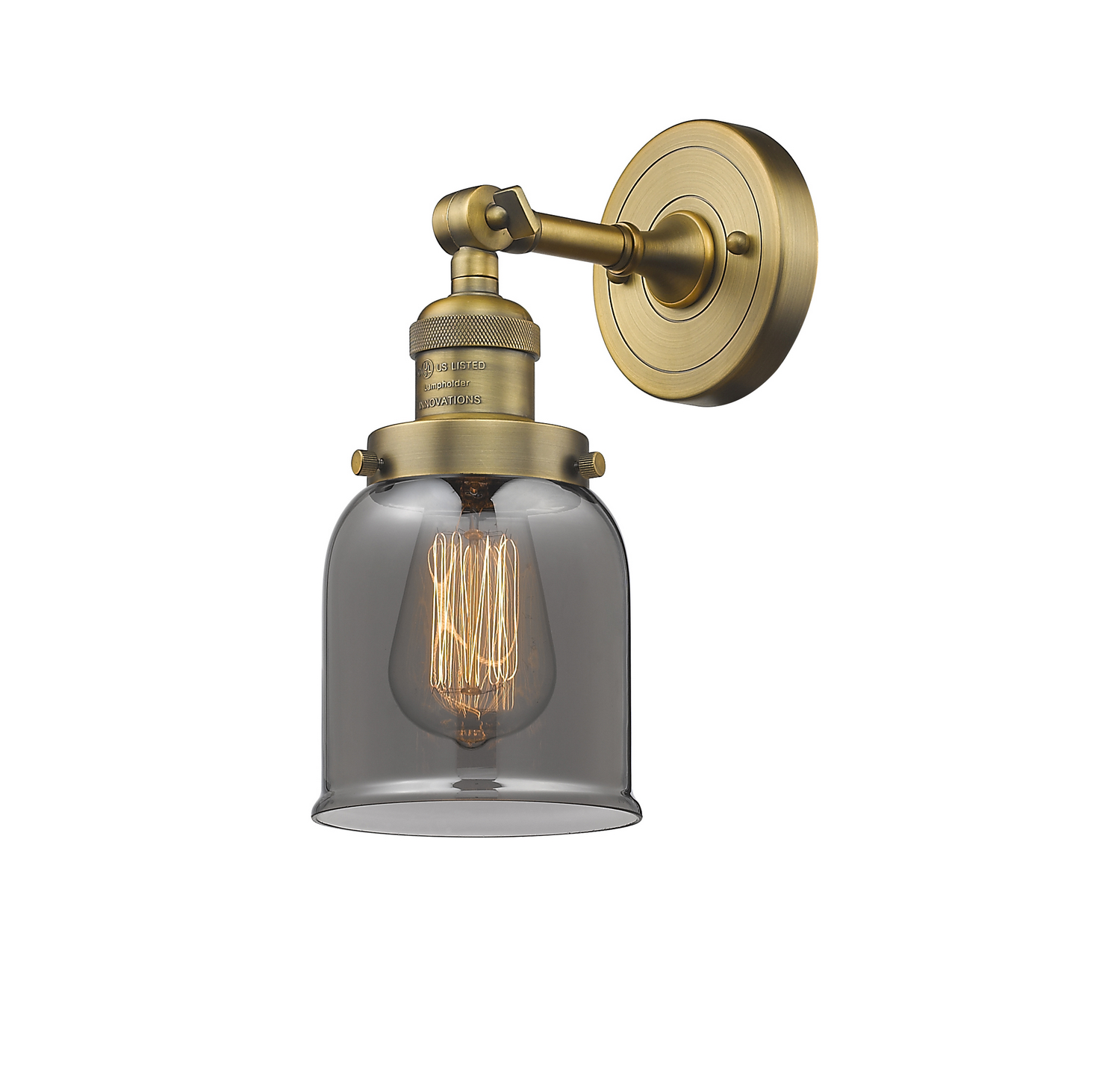 LED Wall Sconce by Innovations - Franklin Restoration Collection, Brushed Brass Finish - 203-BB-G53-LED