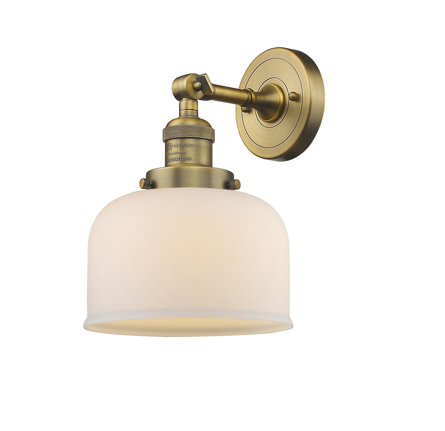 LED Wall Sconce by Innovations - Franklin Restoration Collection, Brushed Brass Finish - 203-BB-G71-LED