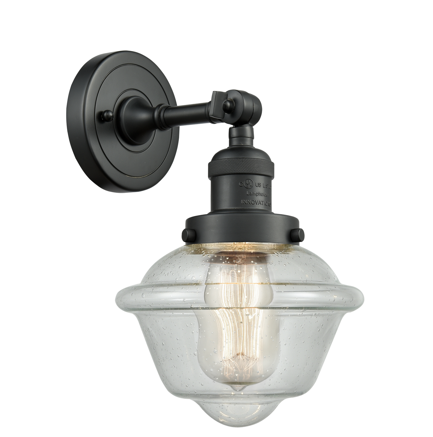 LED Wall Sconce by Innovations - Franklin Restoration Collection, Matte Black Finish - 203-BK-G534-LED