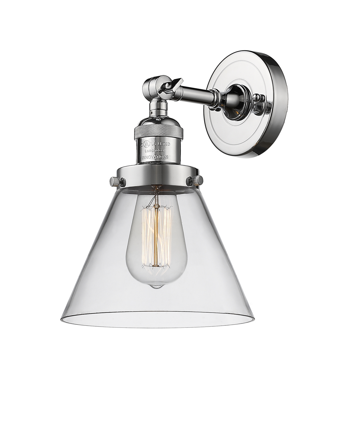 LED Wall Sconce by Innovations - Franklin Restoration Collection, Polished Chrome Finish - 203-PC-G42-LED