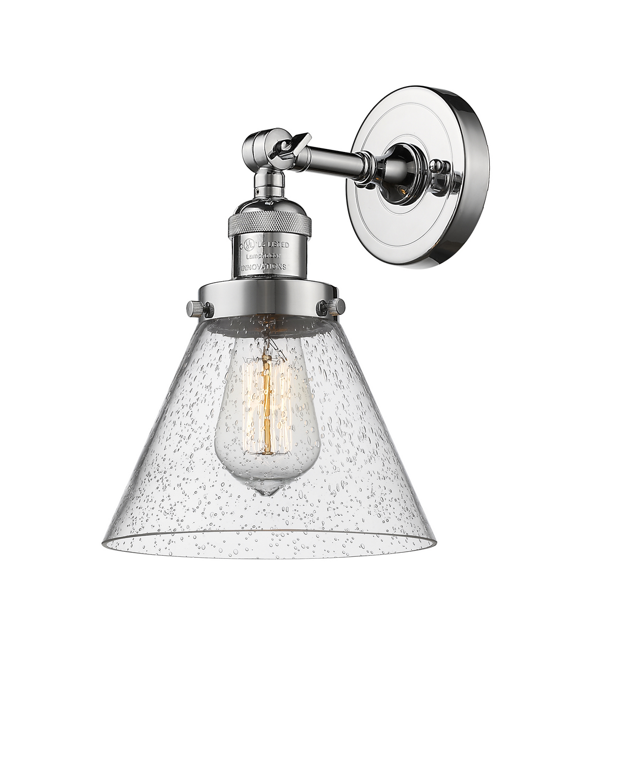 LED Wall Sconce by Innovations - Franklin Restoration Collection, Polished Chrome Finish - 203-PC-G44-LED