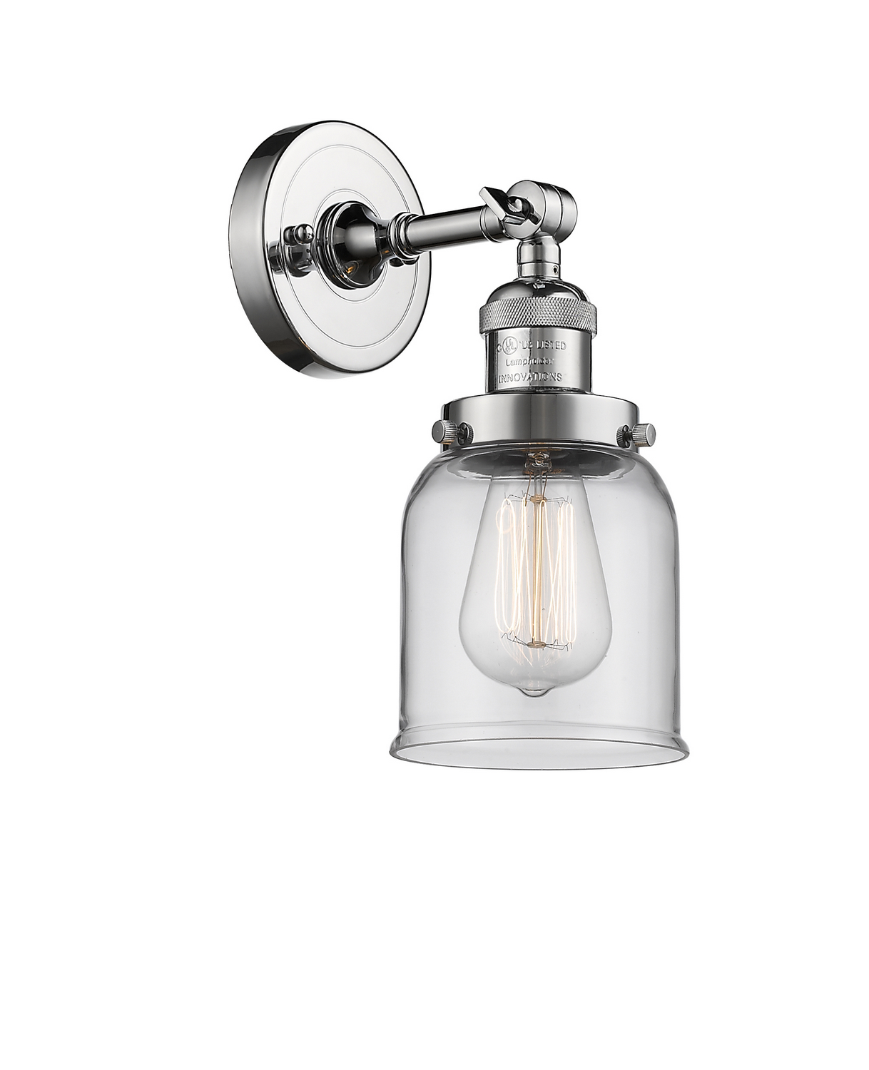 LED Wall Sconce by Innovations - Franklin Restoration Collection, Polished Chrome Finish - 203-PC-G52-LED