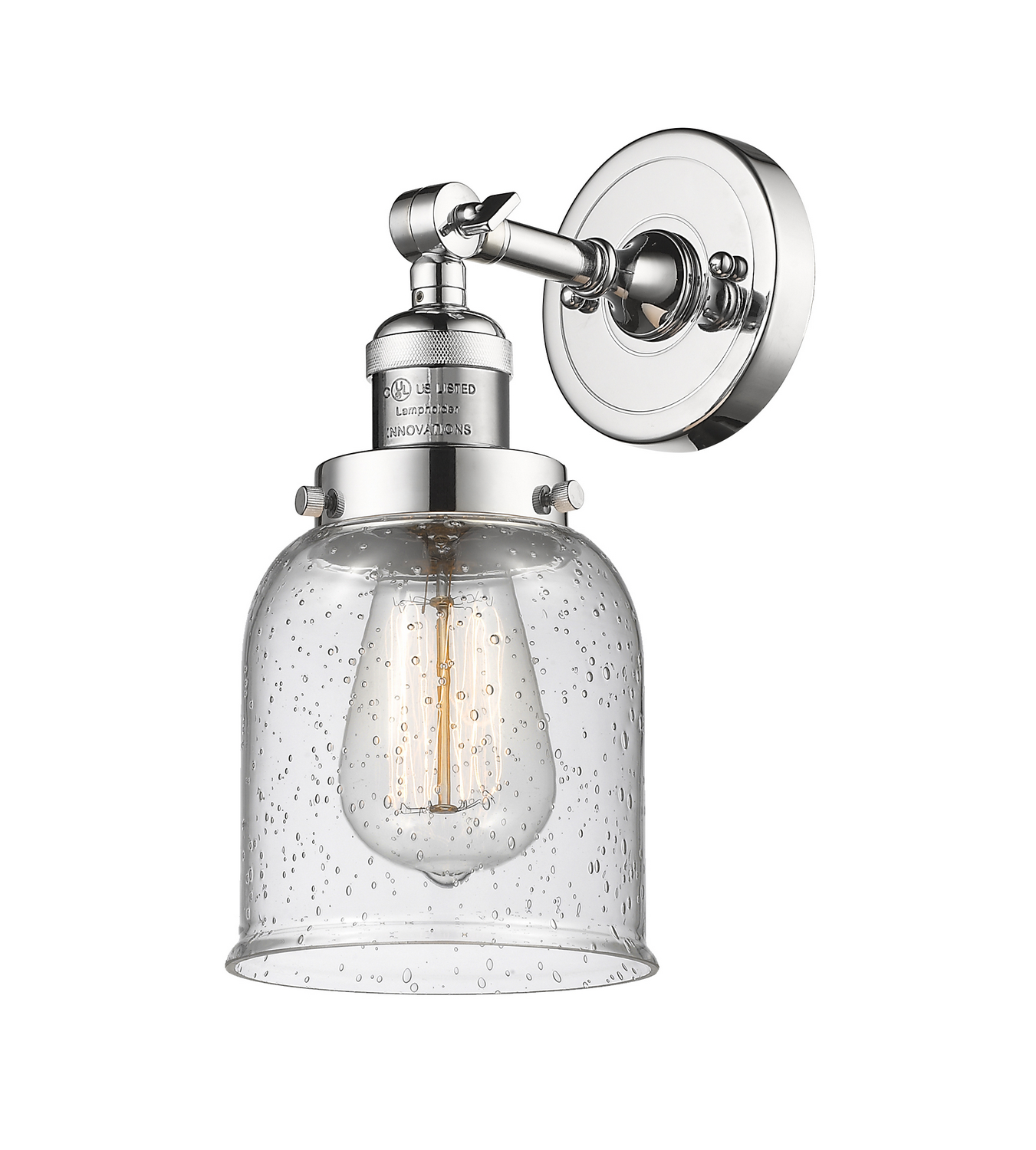 LED Wall Sconce by Innovations - Franklin Restoration Collection, Polished Chrome Finish - 203-PC-G54-LED