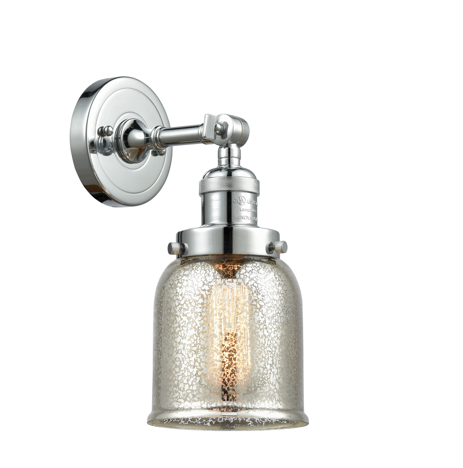 One Light Wall Sconce by Innovations - Franklin Restoration Collection, Polished Chrome Finish - 203-PC-G58