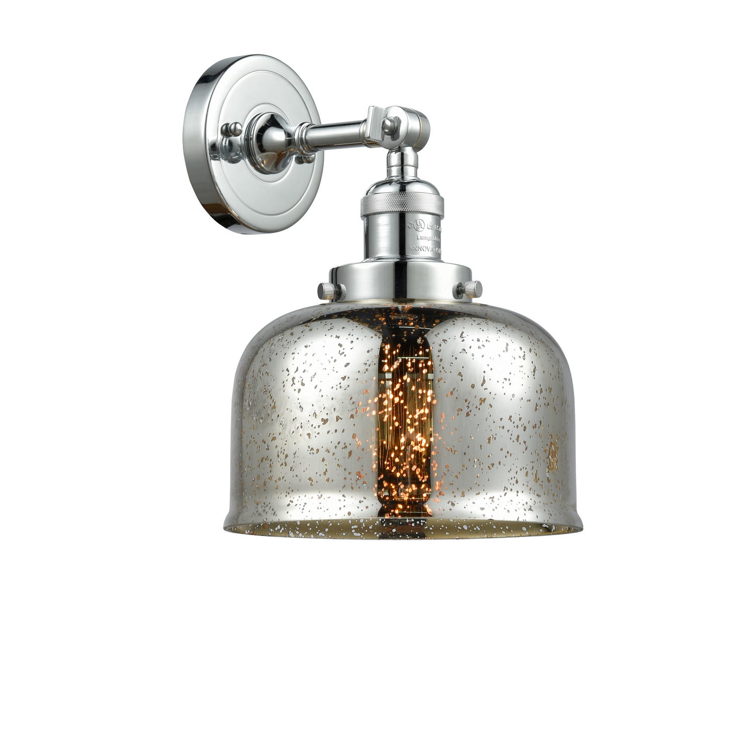 One Light Wall Sconce by Innovations - Franklin Restoration Collection, Polished Chrome Finish - 203-PC-G78