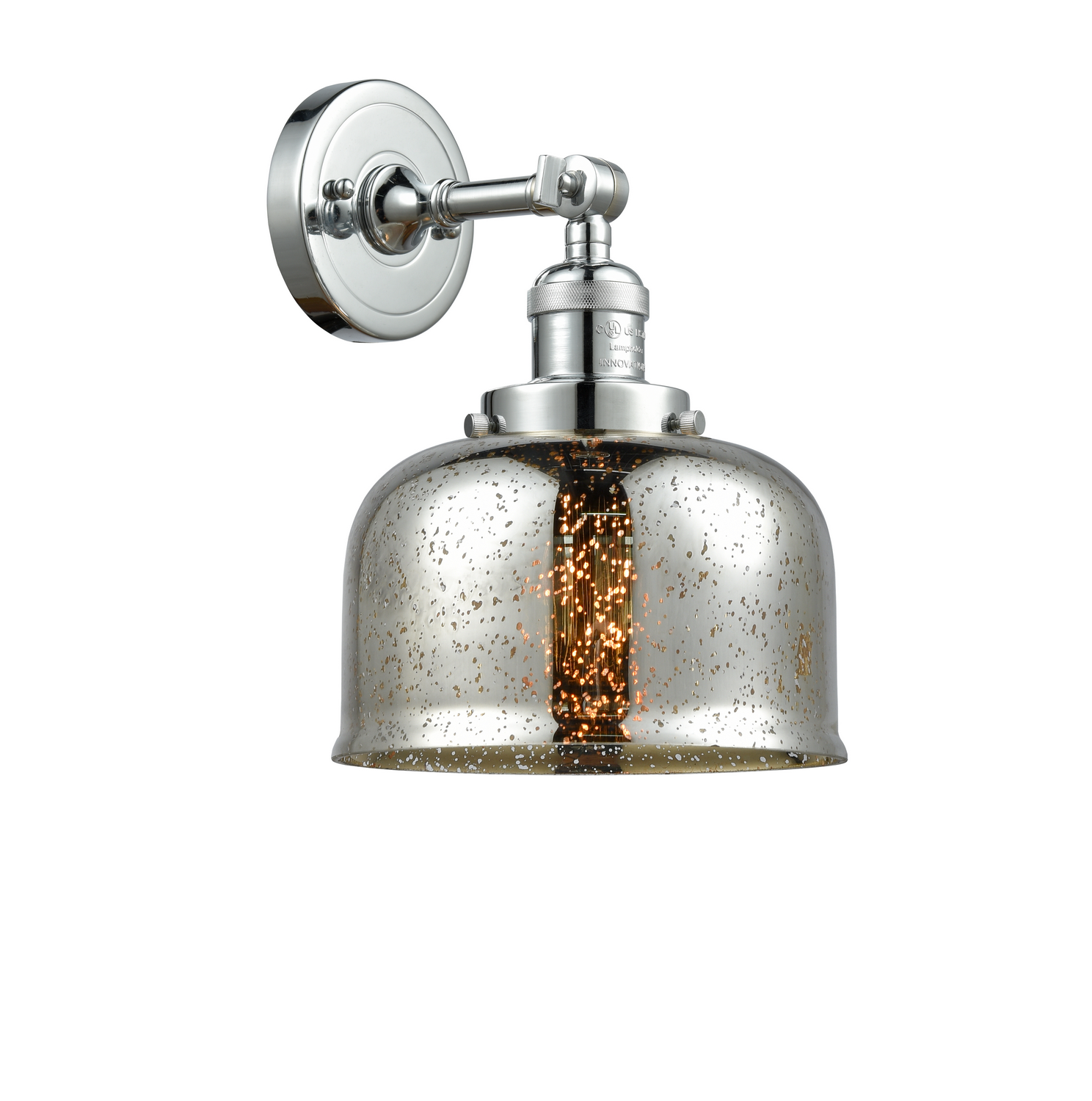 LED Wall Sconce by Innovations - Franklin Restoration Collection, Polished Chrome Finish - 203-PC-G78-LED