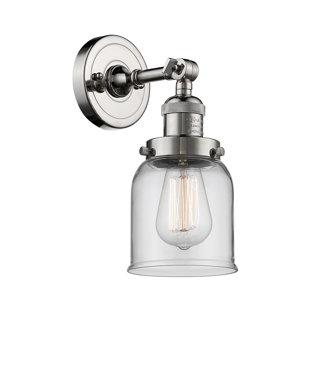 LED Wall Sconce by Innovations - Franklin Restoration Collection, Polished Nickel Finish - 203-PN-G52-LED