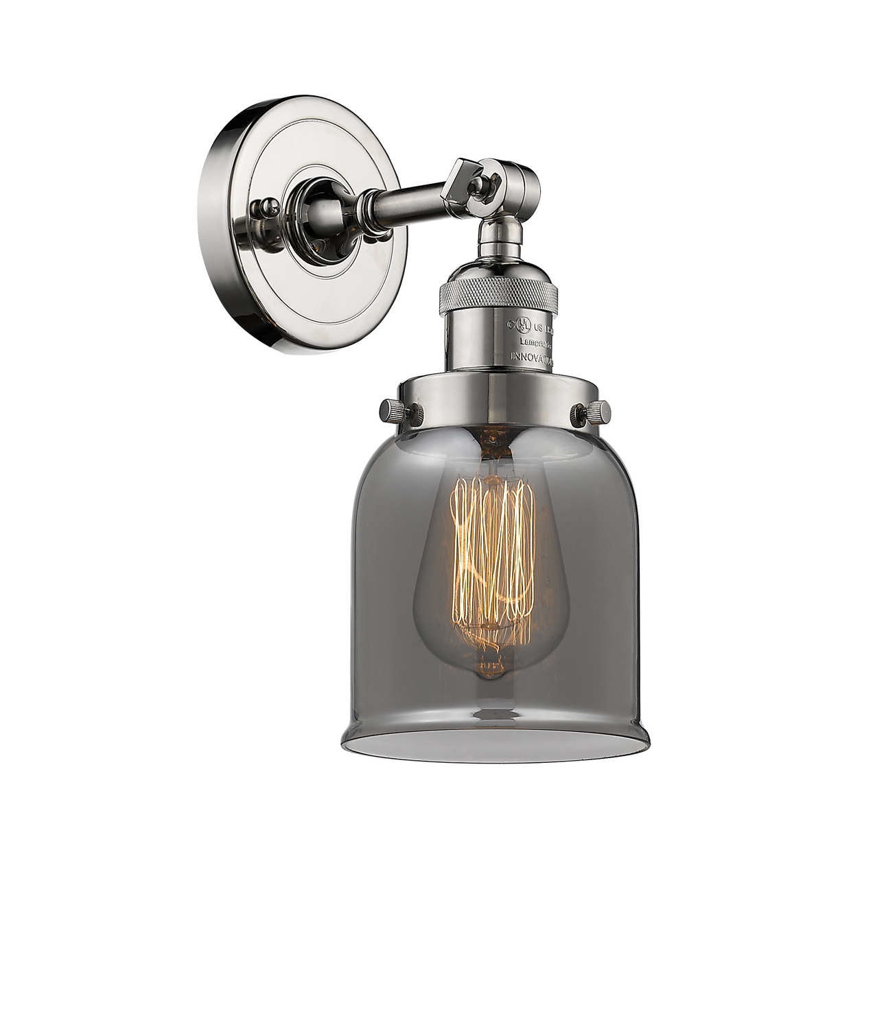 LED Wall Sconce by Innovations - Franklin Restoration Collection, Polished Nickel Finish - 203-PN-G53-LED