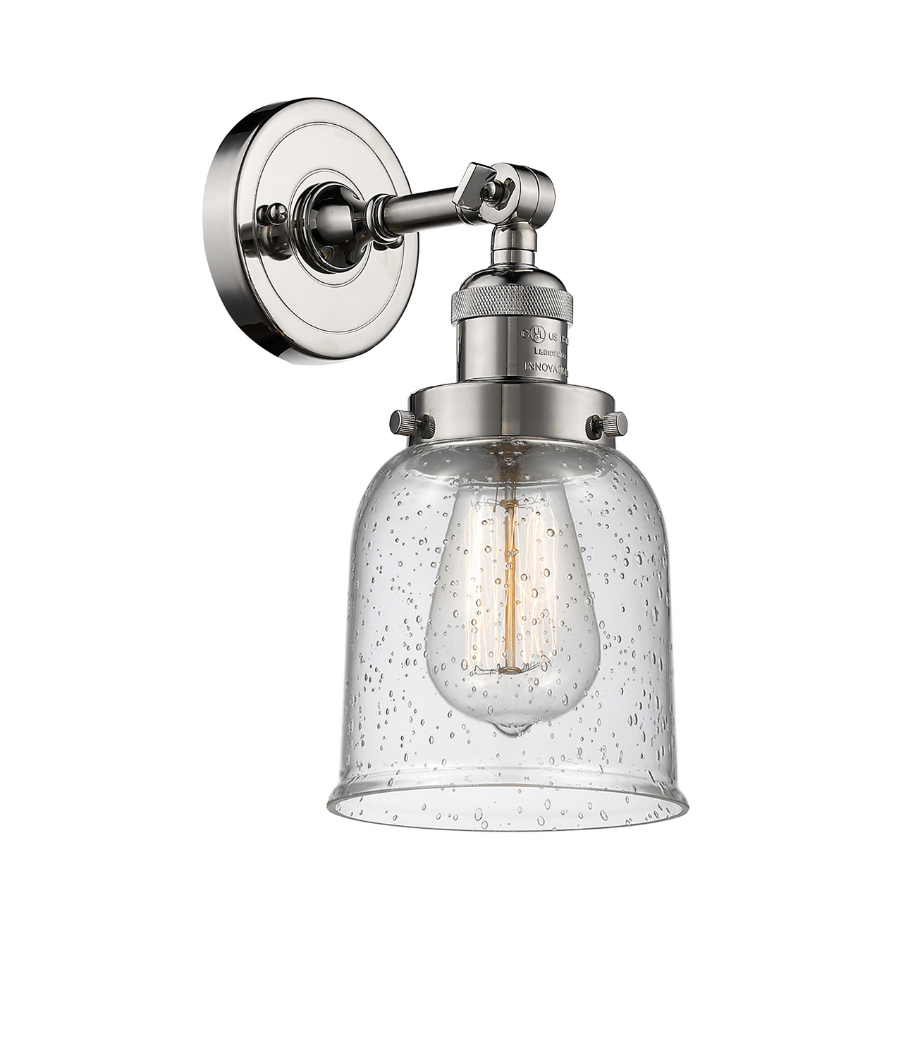 LED Wall Sconce by Innovations - Franklin Restoration Collection, Polished Nickel Finish - 203-PN-G54-LED