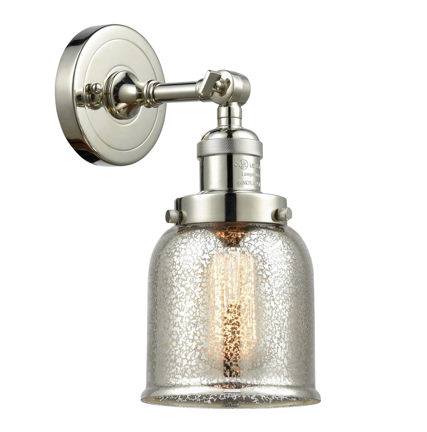 LED Wall Sconce by Innovations - Franklin Restoration Collection, Polished Nickel Finish - 203-PN-G58-LED