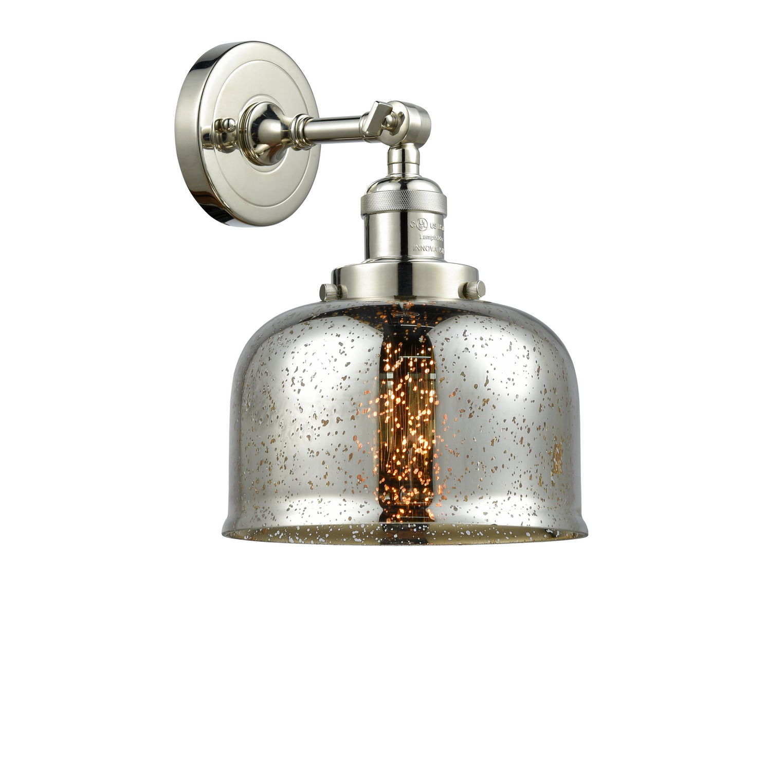 LED Wall Sconce by Innovations - Franklin Restoration Collection, Polished Nickel Finish - 203-PN-G78-LED
